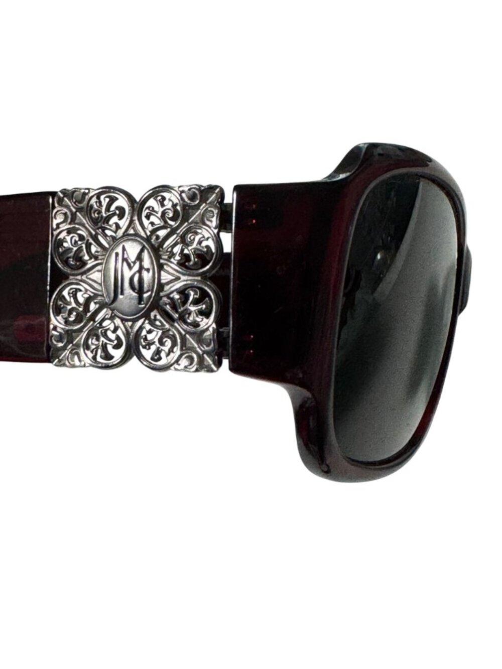 Jessica McClintock JMC 558 Burgundy Eyeglasses 59-17-130MM Oversized Frames Only - Picture 5 of 11